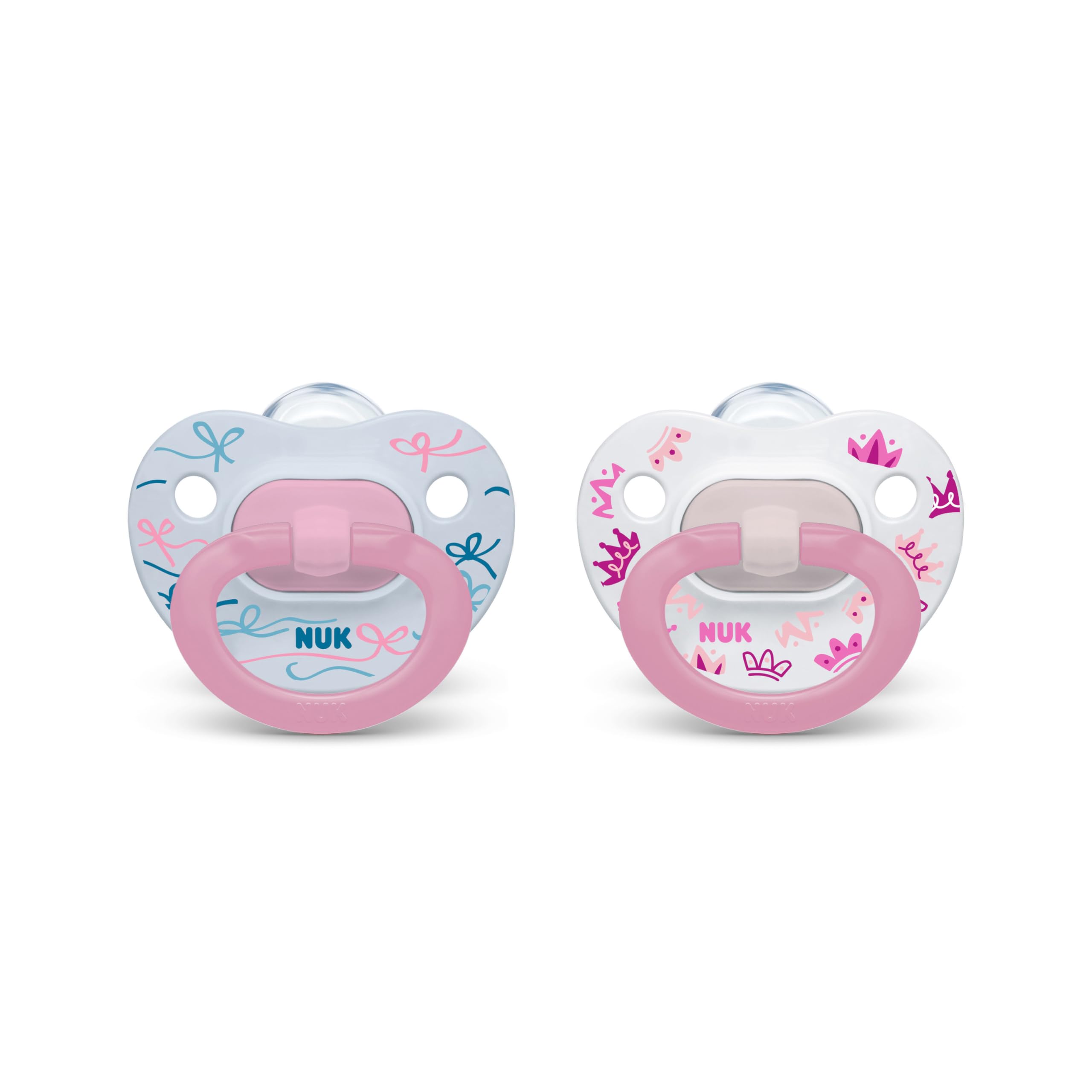 Chupete Nuk Comfy Orthodontic De 18 A 36 Meses, Color Rosa, Surtido, 2 Unidades - Venta Internacional.