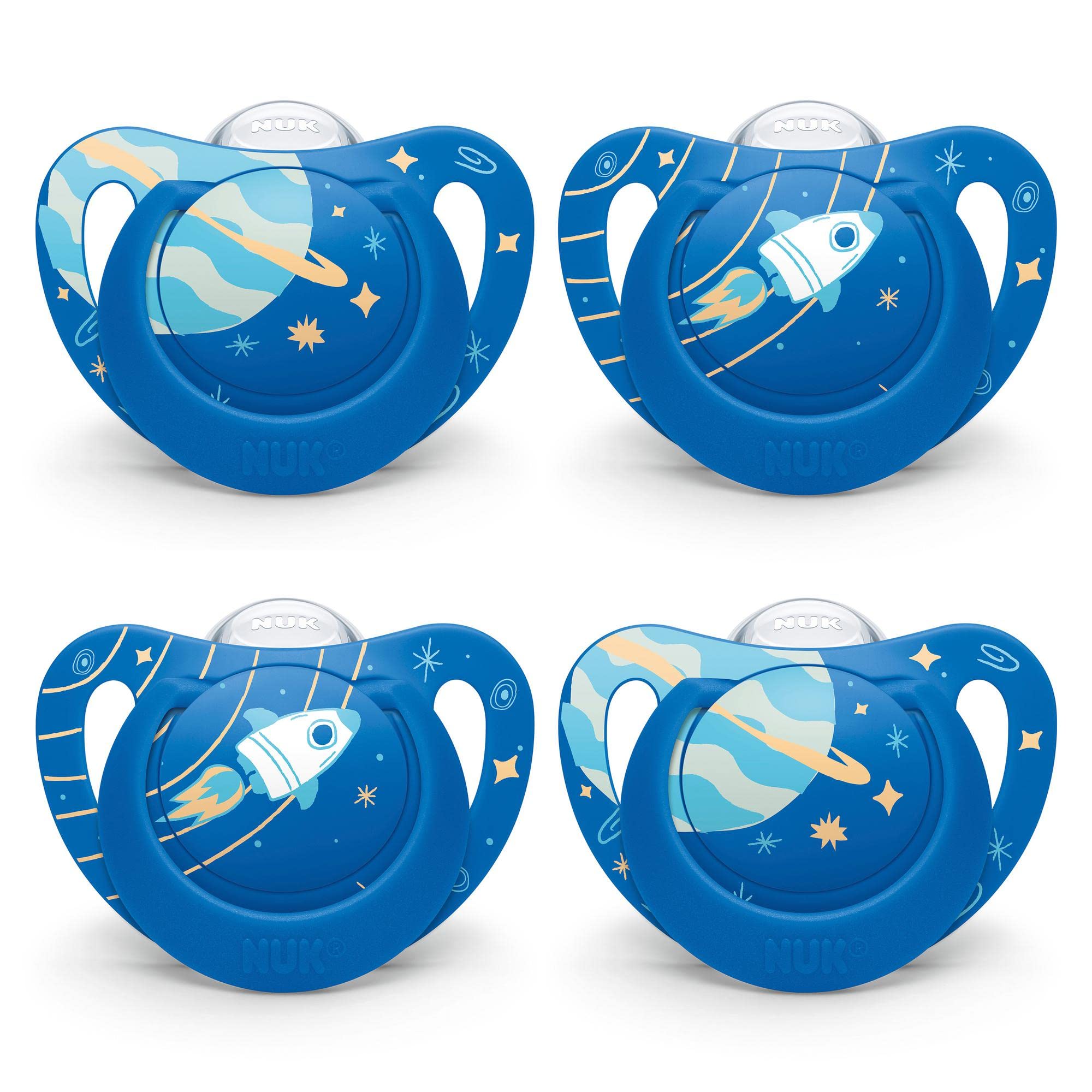 Chupete Nuk Orthodontic Space Boy De 6 A 18 Meses, Paquete De 4 - Venta Internacional.