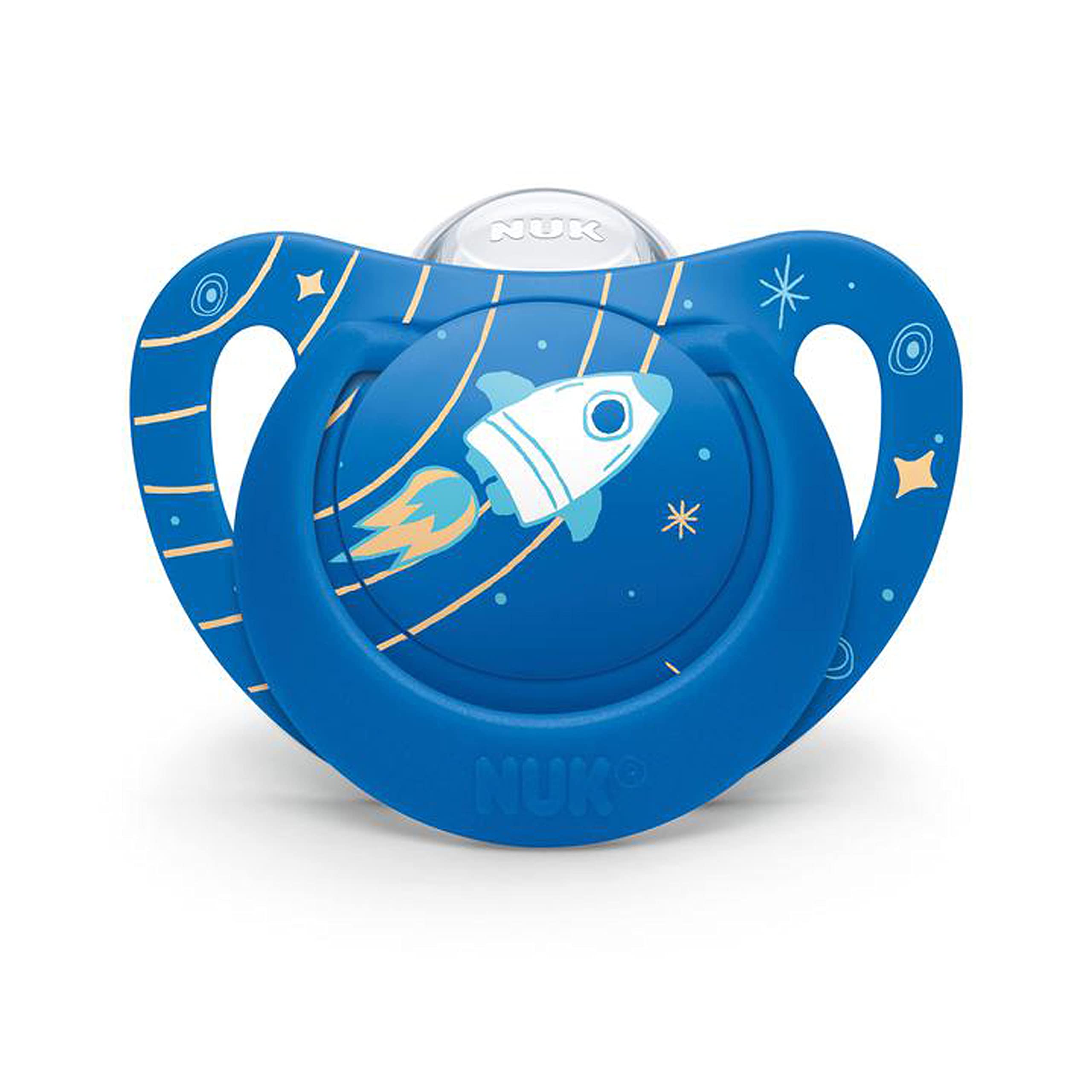 Foto 4 pulgar | Chupete Nuk Orthodontic Space Boy De 6 A 18 Meses, Paquete De 4 - Venta Internacional.