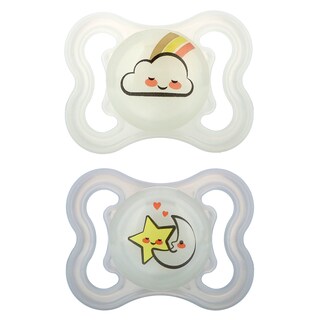 Foto 4 | Chupete Mam Supreme Night Para 0-6 Meses, Transparente (2 Unidades) - Venta Internacional.