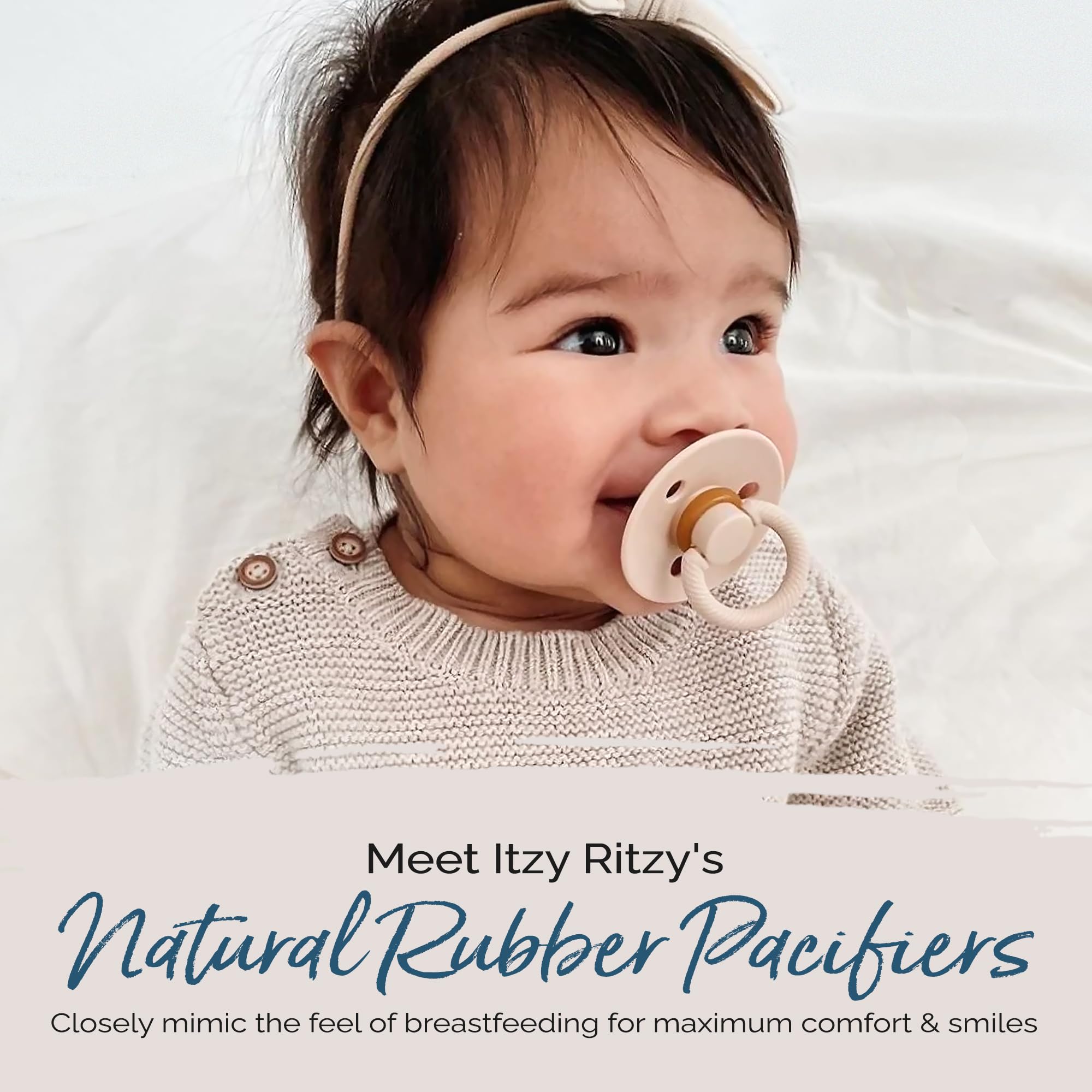 Foto 2 | Chupetes Itzy Ritzy De Caucho Natural Para Recién Nacidos De 0 A 6 Meses (2) - Venta Internacional.