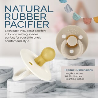 Foto 5 | Chupetes Itzy Ritzy De Caucho Natural Para Recién Nacidos De 0 A 6 Meses (2) - Venta Internacional.