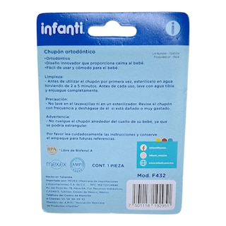 Foto 2 | Chupon Ortodontico Infanti Para Bebe