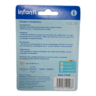 Foto 2 | Chupon Ortodontico Para Bebe Color Rosa