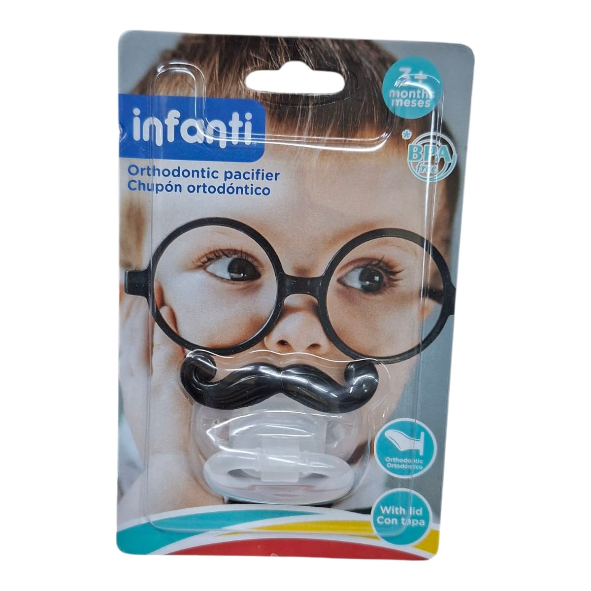 Chupon Ortodontico Bigotito Infanti Para Bebe