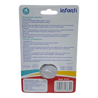 Foto 2 | Chupon Ortodontico Bigotito Infanti Para Bebe