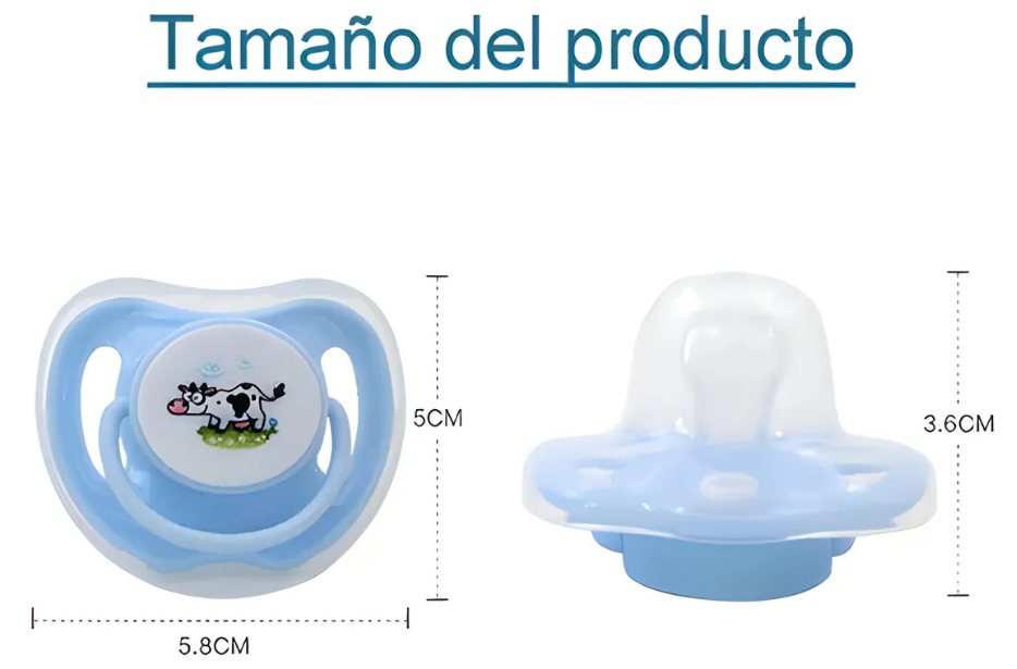 Foto 3 pulgar | Juego De 3 Chupones Ortodónticos Xtellar Para Bebé  Diseño Con Dibujos Animados  0 A 6 Meses