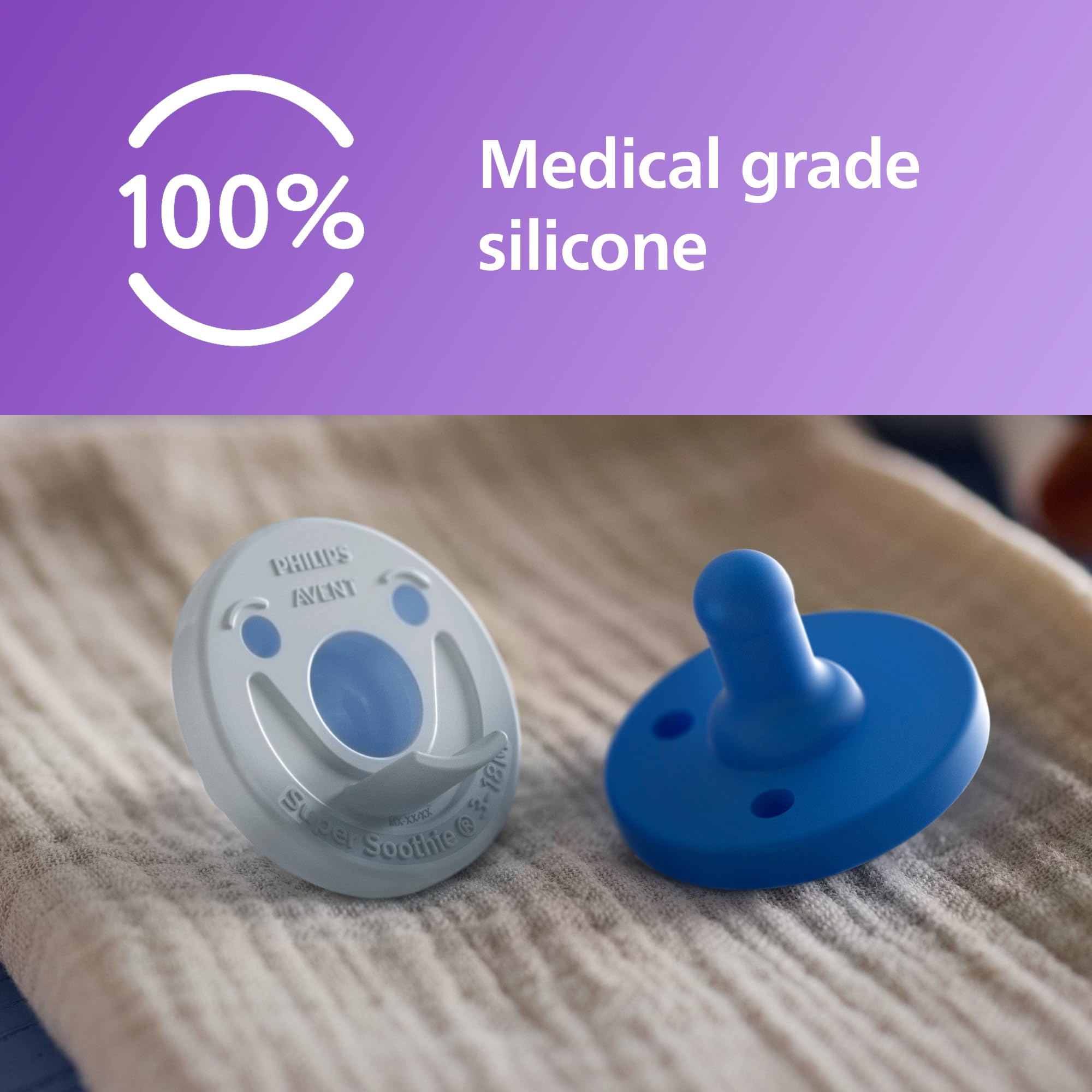 Foto 5 pulgar | Chupetes Para Bebés Avent Soothie Orthodontic  100% Silicona  Paquete De 4 - Venta Internacional.