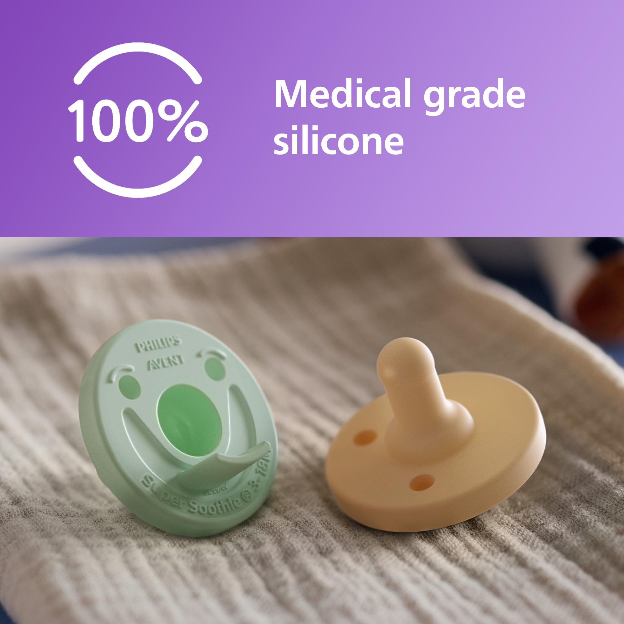Foto 5 pulgar | Chupetes Para Bebés Avent Soothie Orthodontic  100% Silicona  Paquete De 4 - Venta Internacional.
