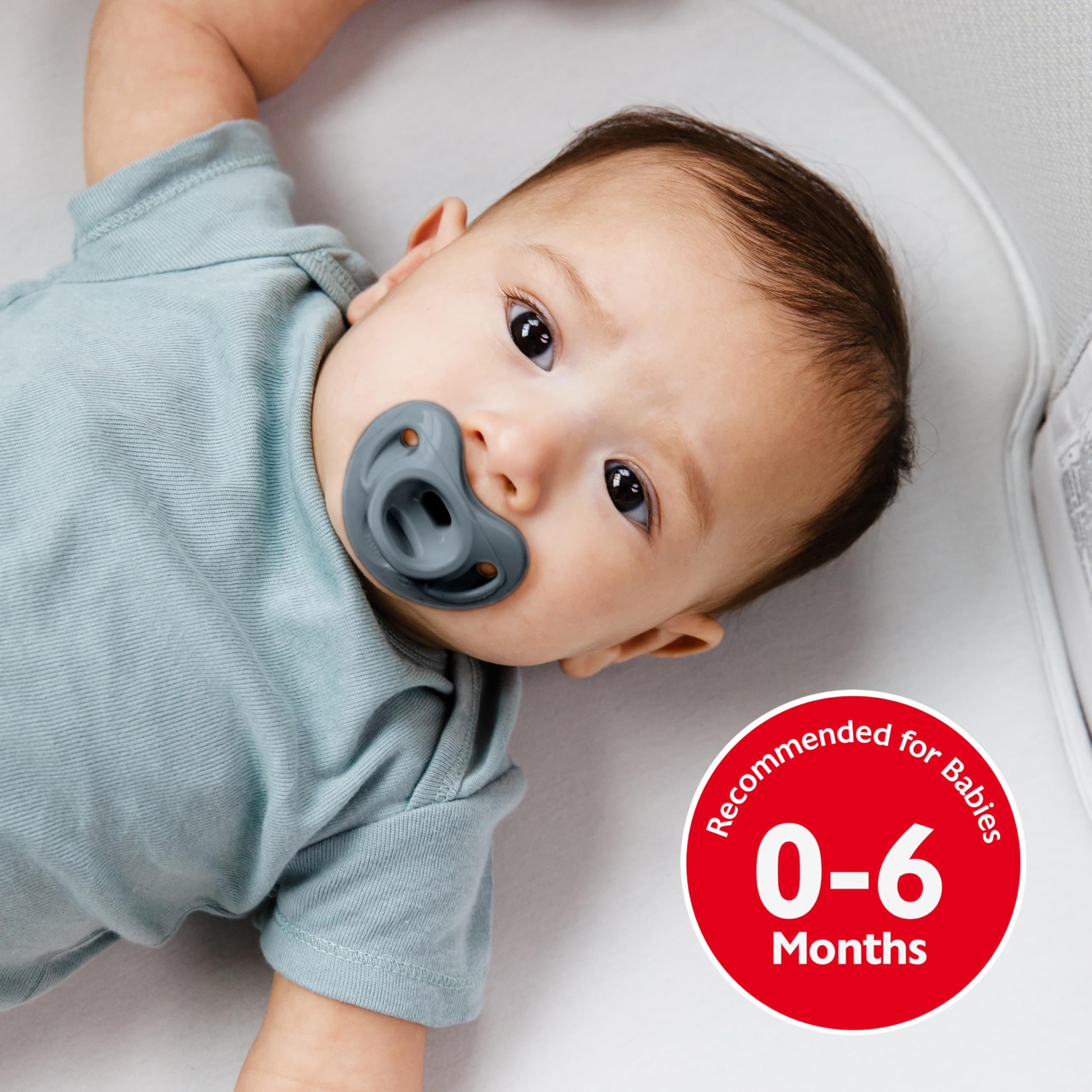 Foto 5 pulgar | Chupetes Nuk Comfy Orthodontic 100% Silicona 0-6 M Azul 5c - Venta Internacional.