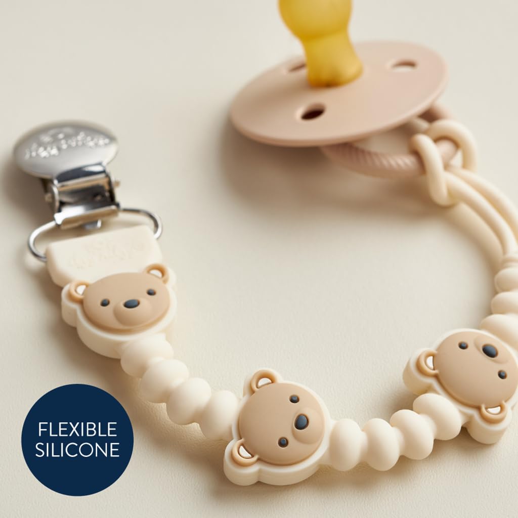 Foto 5 pulgar | Pinza Para Chupetes Itzy Ritzy Silicone Bear, 100% Apta Para Uso Alimentario - Venta Internacional.