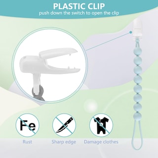 Foto 2 | Clip de Silicona para Chupetes 6 Piezas- Venta Internacional