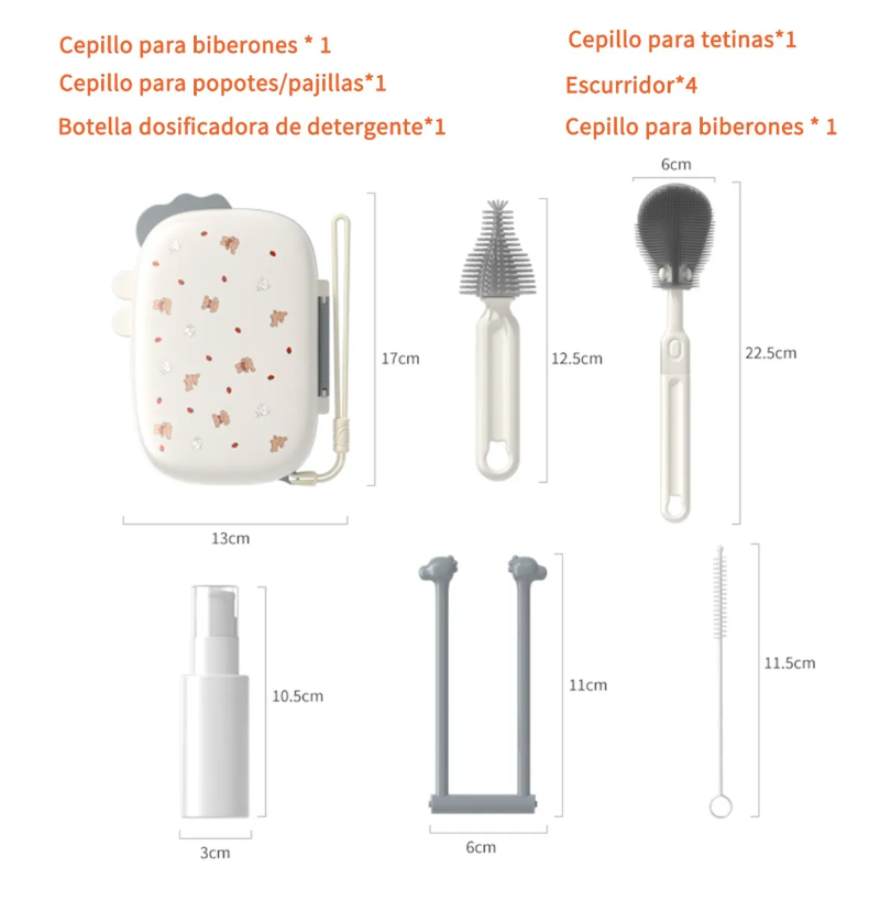 Foto 5 pulgar | Cepillo Para Biberones  Kit De Cepillo Para Lavar Biberones