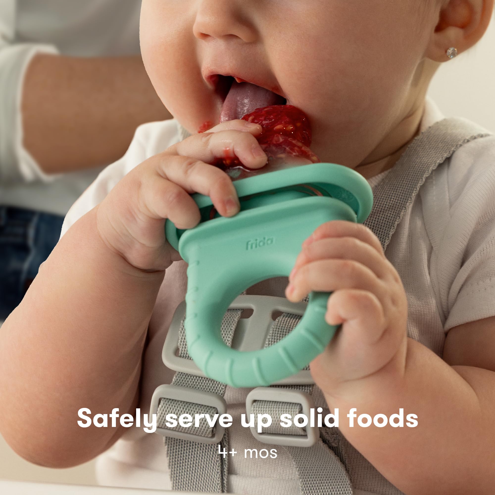 Foto 3 pulgar | Comedero De Frutas Para Bebés Frida Baby Push Pop Sin Bpa, Verde Azulado, 3 Unidades - Venta Internacional.