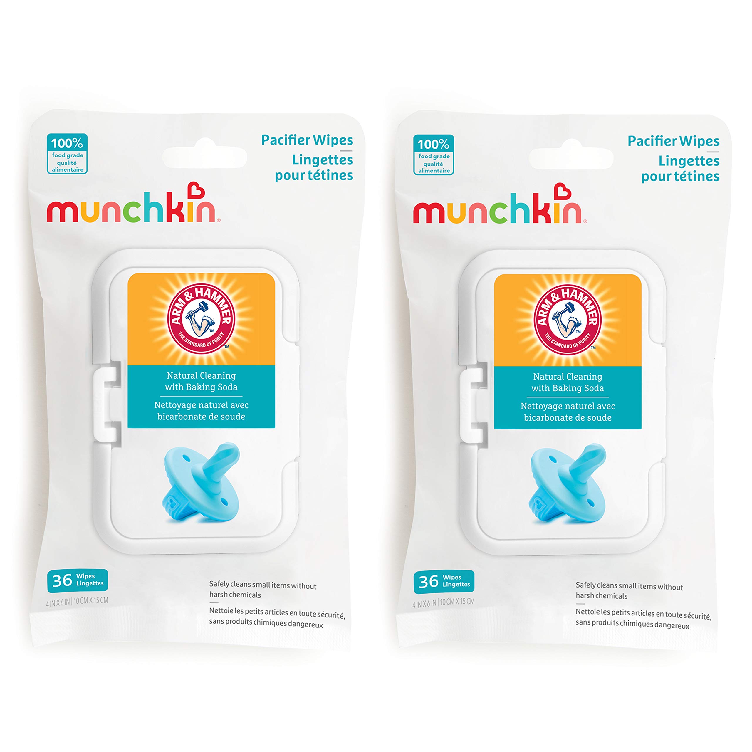 Foto 2 pulgar | Las Toallitas Para Chupetes Munchkin Arm & Hammer Limpian De Forma Segura 72 Toallitas - Venta Internacional.