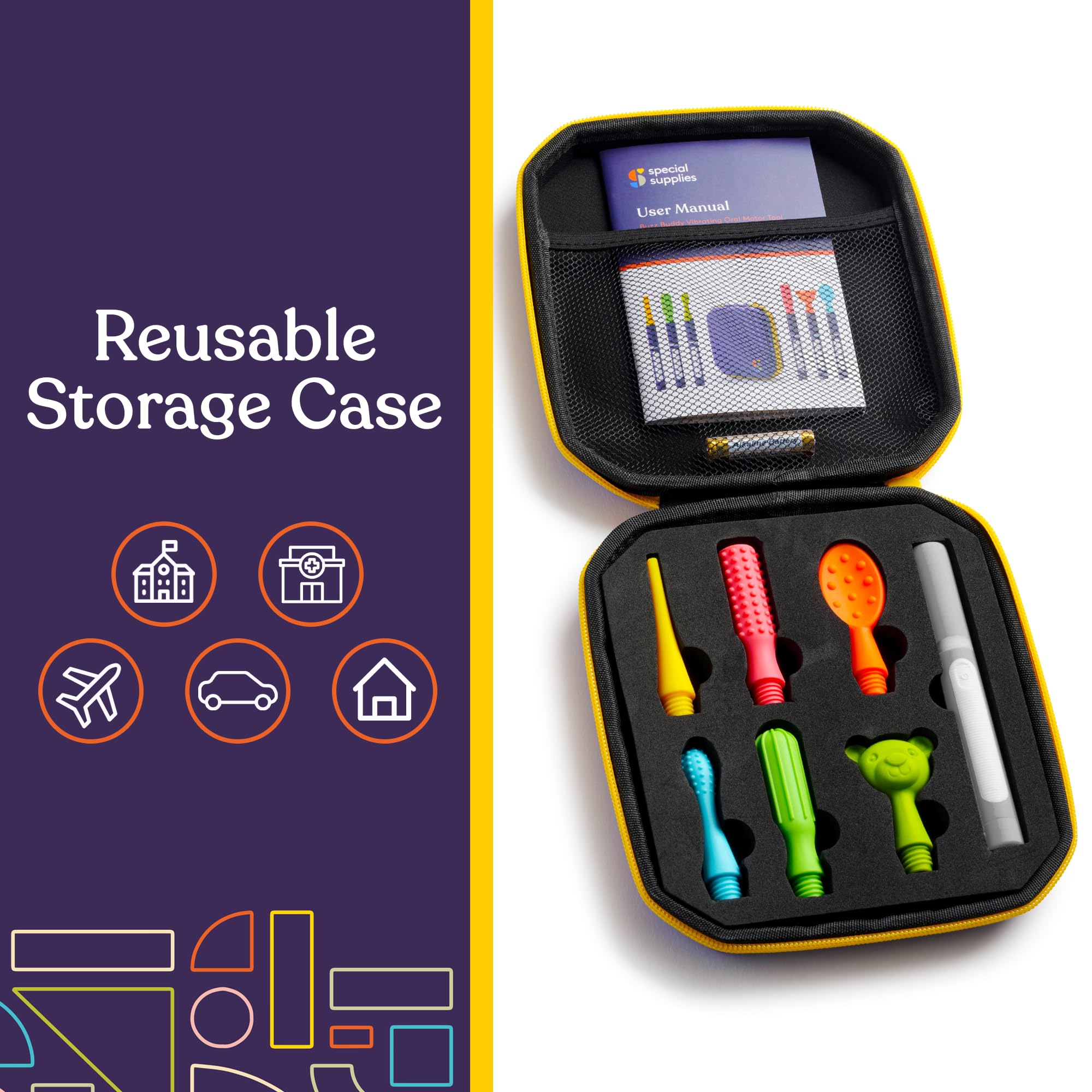 Foto 4 pulgar | Kit De Estimulación Oral Con Suministros Especiales Buzz Buddy Con 6 Cabezales - Venta Internacional.