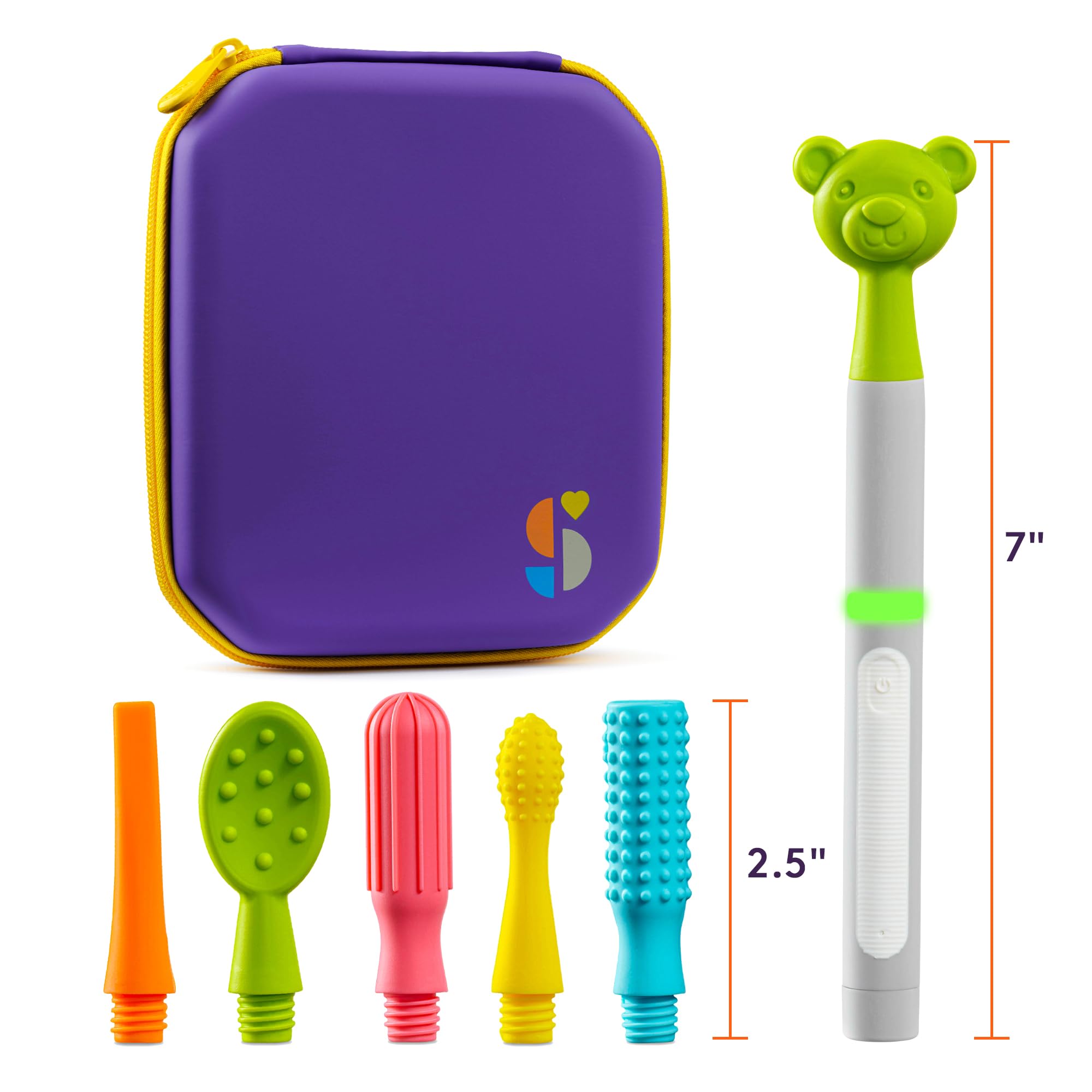 Foto 6 pulgar | Kit De Estimulación Oral Con Suministros Especiales Buzz Buddy Con 6 Cabezales - Venta Internacional.