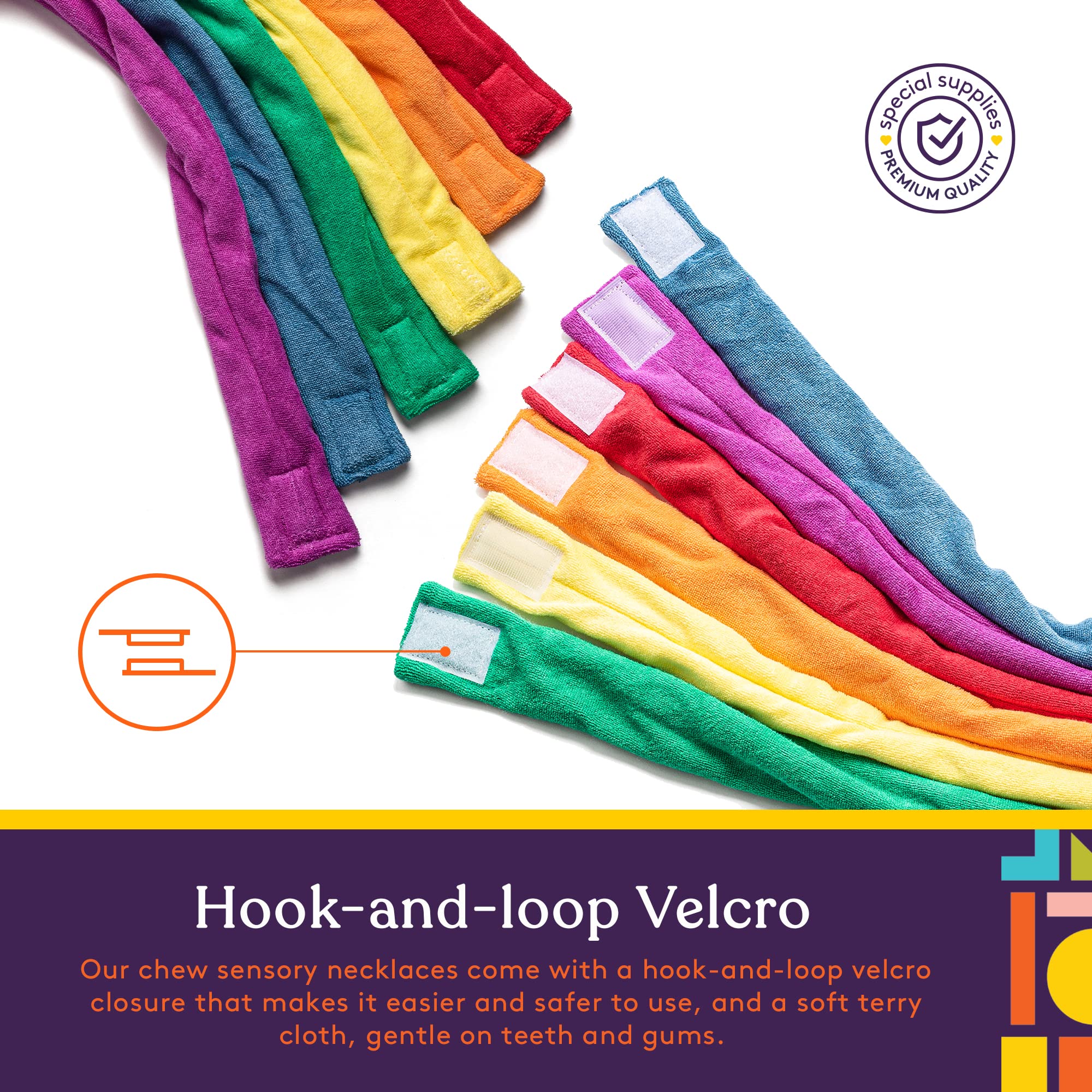 Foto 5 pulgar | Collares Masticables, Suministros Especiales Para Niños Sensoriales, Paquete De 6 - Venta Internacional.