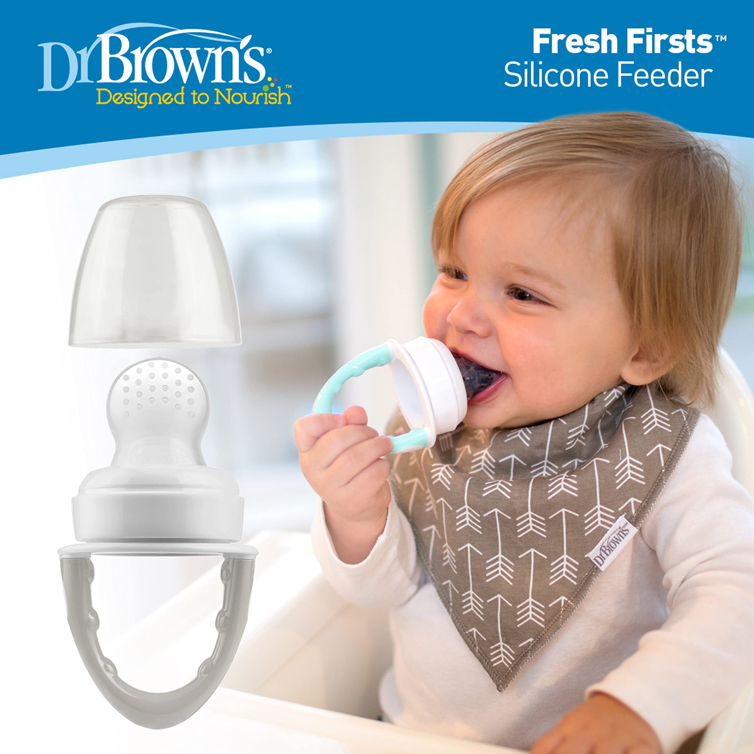 Foto 4 pulgar | Comedero De Silicona Diseñado Por Dr. Brown's Para Nutrir A Grey - Venta Internacional.