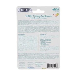 Foto 3 | Pasta De Dientes Dr. Talbot's Toddler Training Con Cepillo Nuby Banana - Venta Internacional.