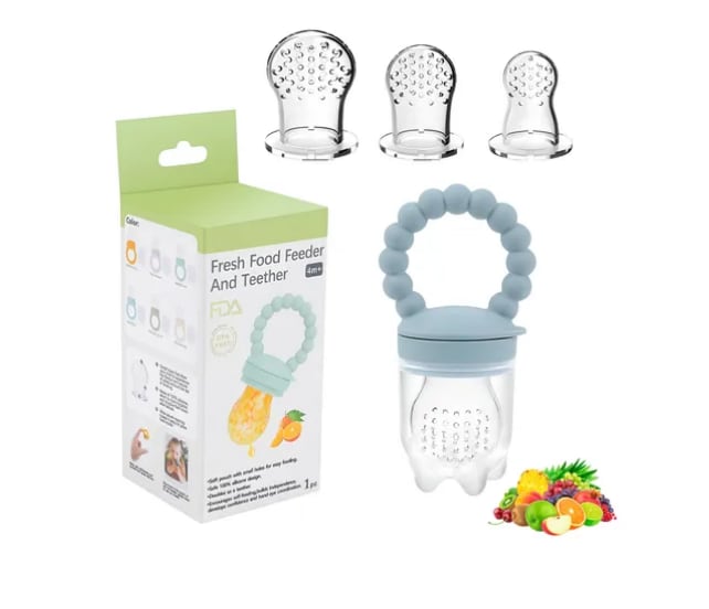 Chupón Para Frutas Comida Para Bebes Gel De Sílice 4pcs