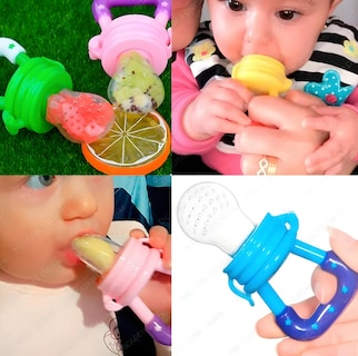 Foto 2 | Xtellar Pack De 10 Alimentadores Bebé Con Función Mordedera Anti Asfixia