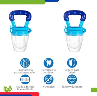 Foto 3 | Xtellar Pack De 10 Alimentadores Bebé Con Función Mordedera Anti Asfixia