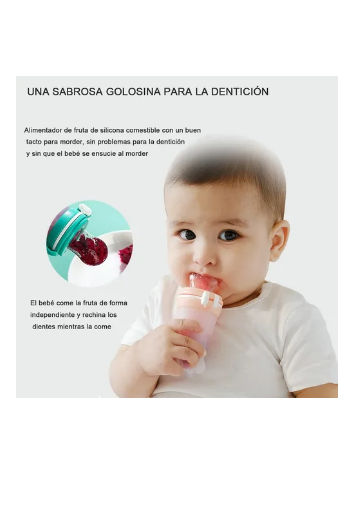 Foto 5 pulgar | Chupón Alimentador Fruta Y Biberón Cuchara Para Papilla Color Rosa