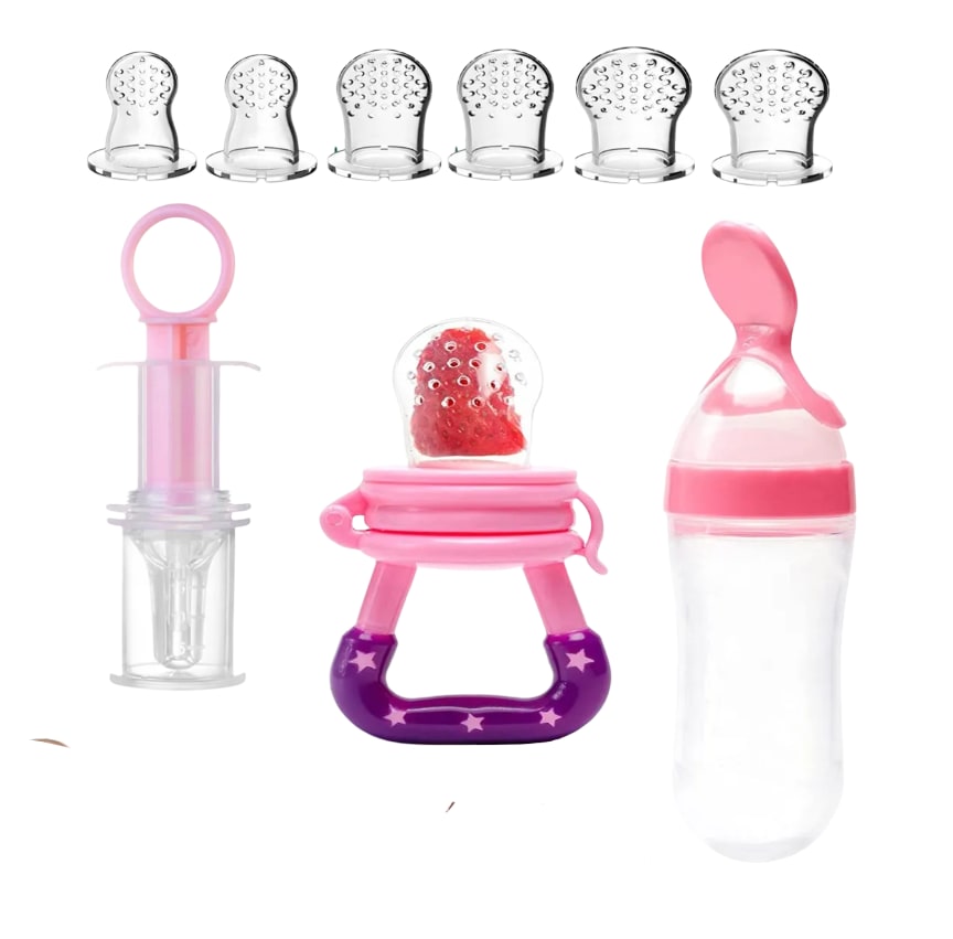 Cuchara Para Papilla Con Forma De Fruta Y Biberón  9 Unidade $519
