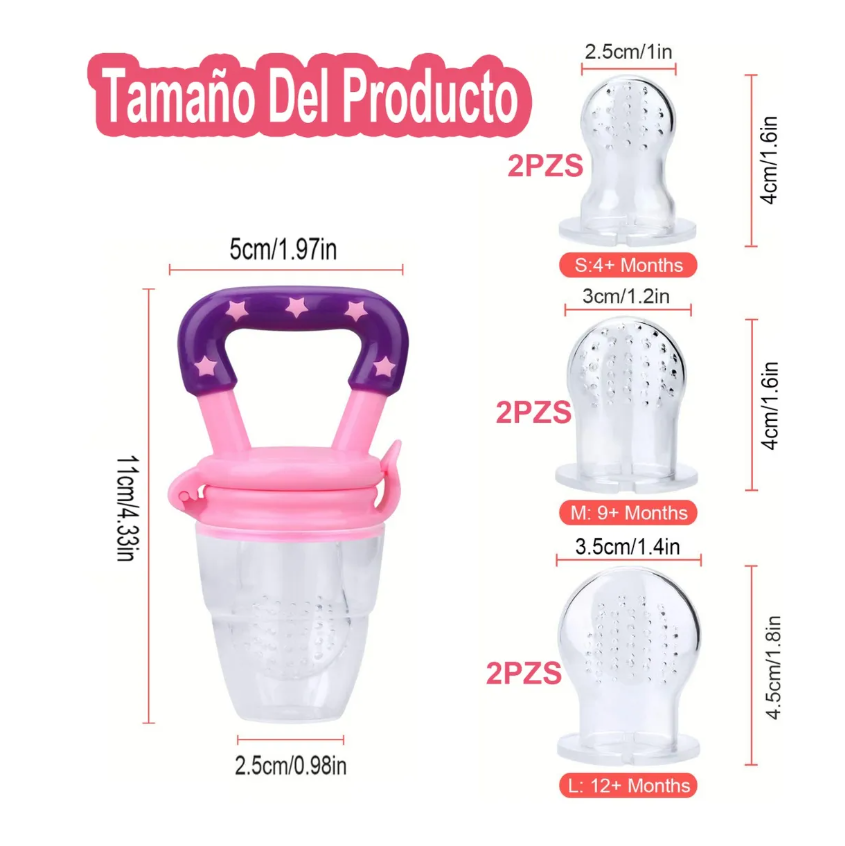 Foto 4 pulgar | Cuchara Para Papilla Con Forma De Fruta Y Biberón  9 Unidade