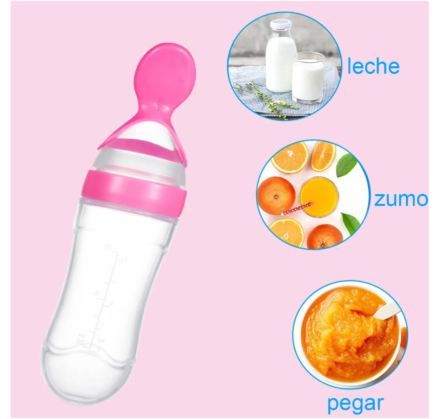 Foto 5 pulgar | Cuchara Para Papilla Con Forma De Fruta Y Biberón  9 Unidade