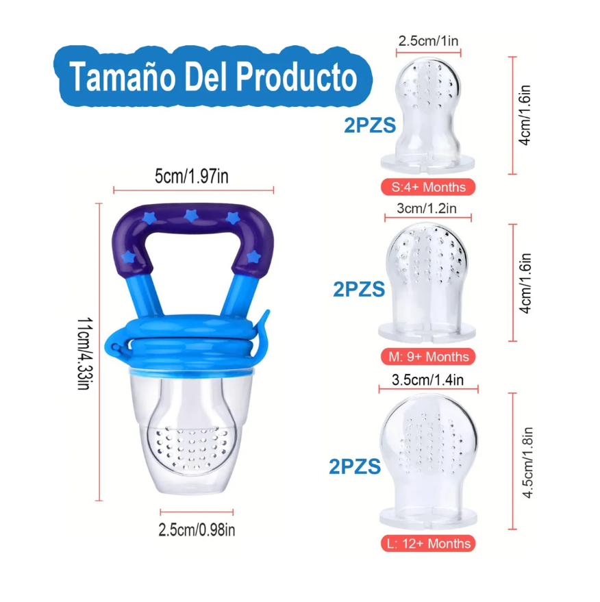 Foto 3 pulgar | Cuchara Para Papilla Con Forma De Fruta Y Biberón  9 Unidade