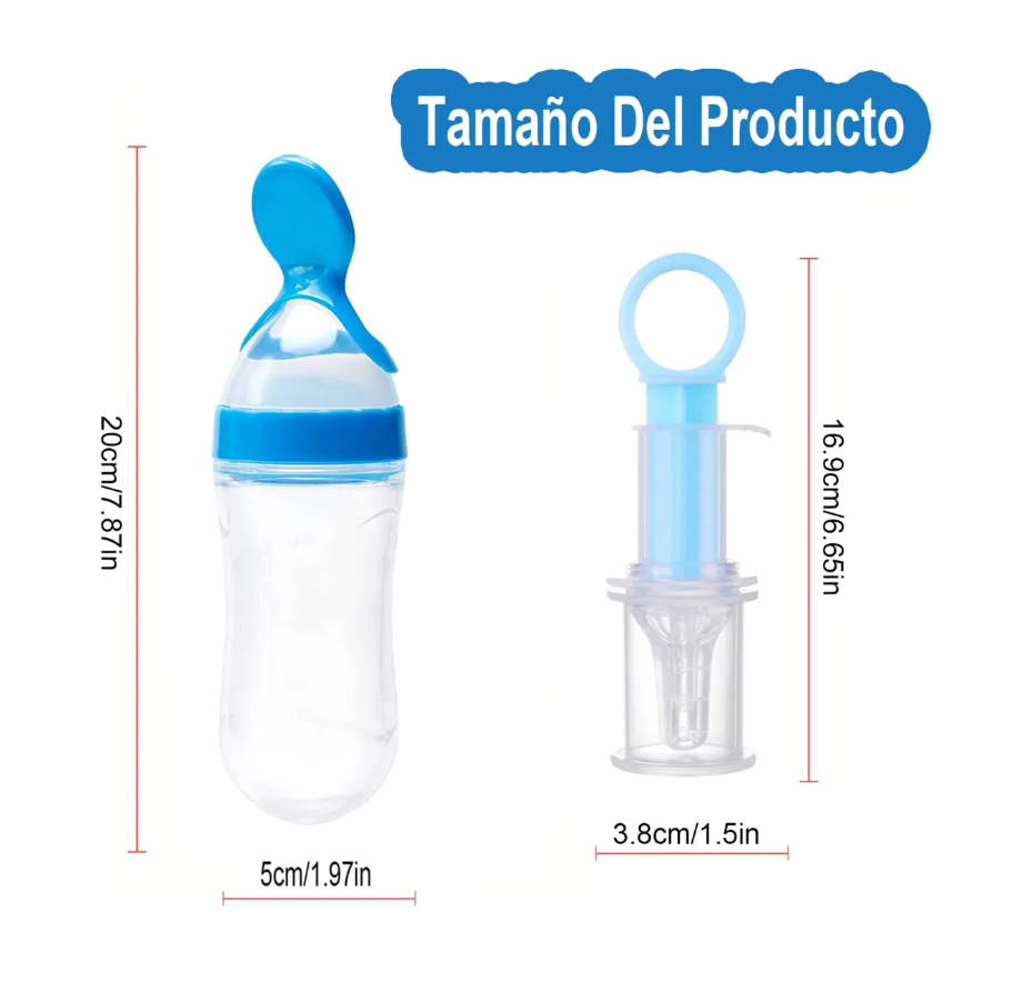 Foto 4 pulgar | Cuchara Para Papilla Con Forma De Fruta Y Biberón  9 Unidade