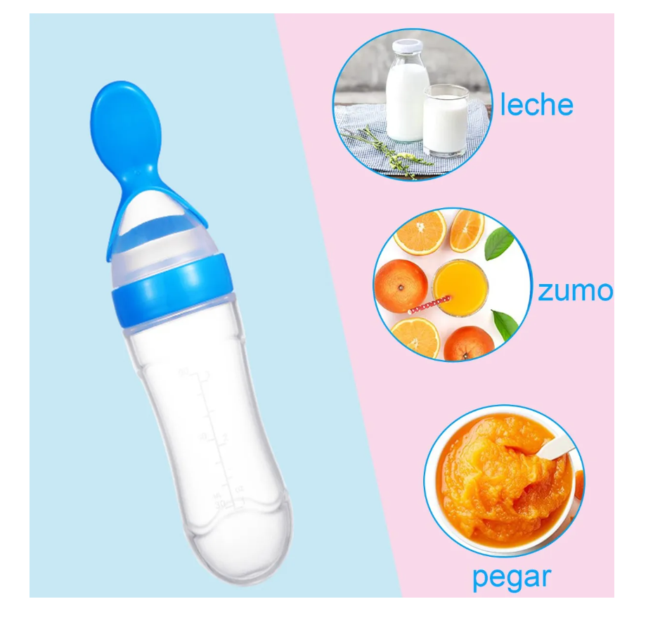 Foto 5 pulgar | Cuchara Para Papilla Con Forma De Fruta Y Biberón  9 Unidade