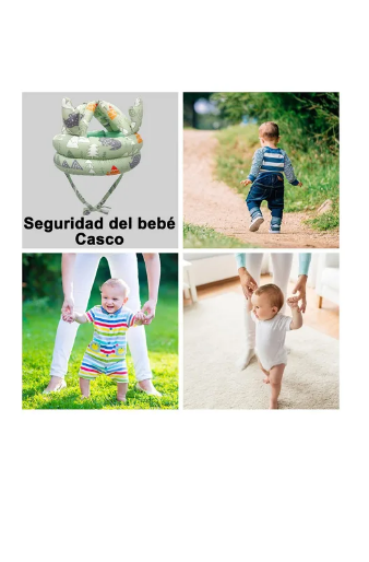 Foto 4 pulgar | Arnés De Seguridad Caminar Bebes Con Capucha Y Rodilleras Color Verde