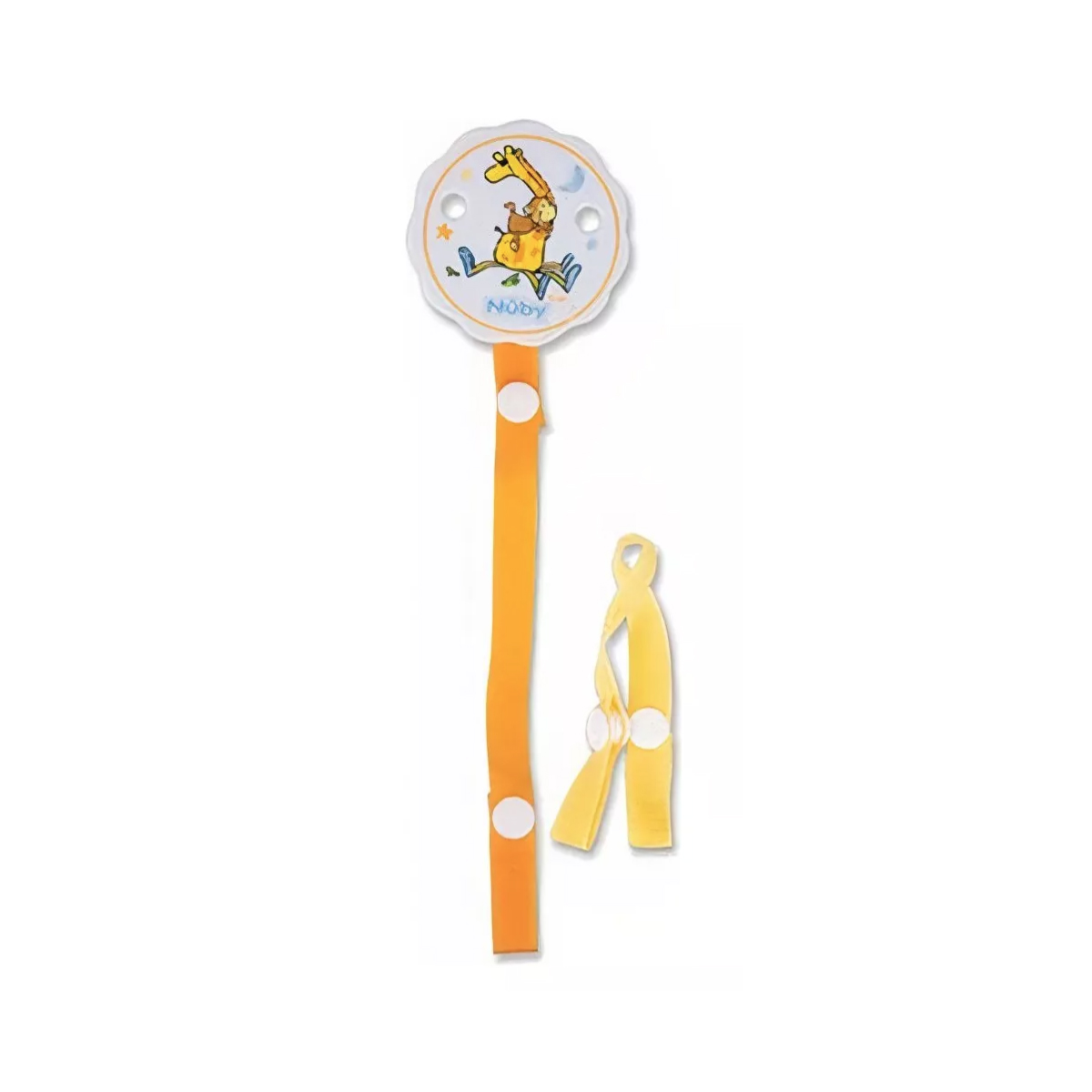 Sujeta Chupón Pacifinder Nuby Amarillo Naranja