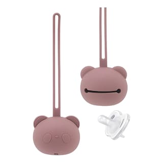 Foto 1 | Porta Chupones Bebé Belug Silicona Estuche Para Guardar Chupete Rosa