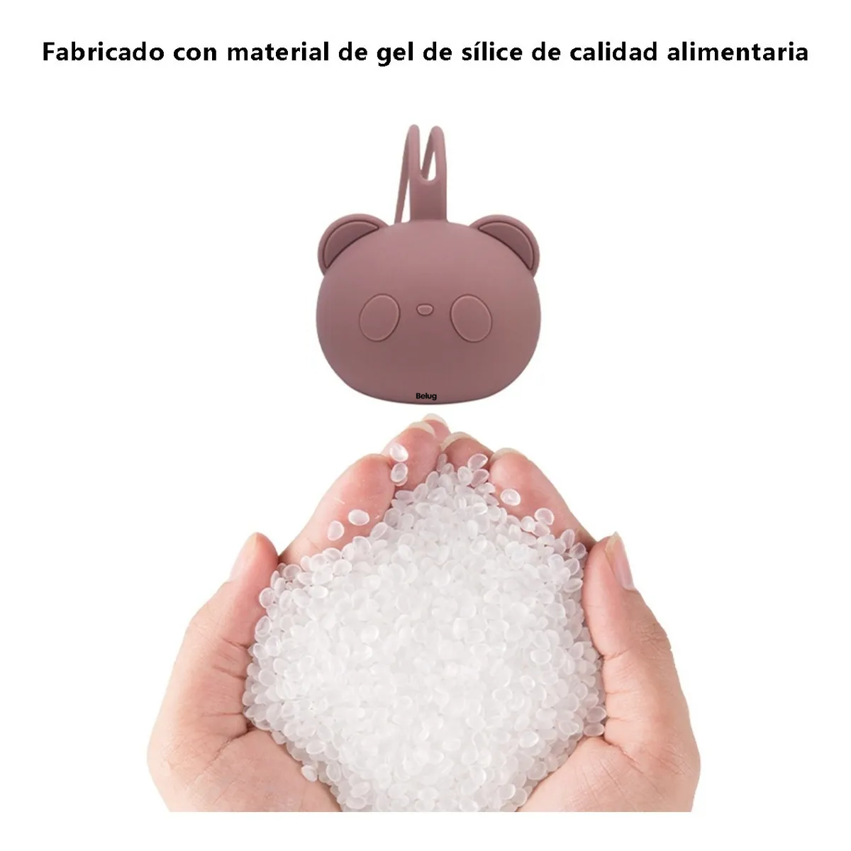 Foto 2 | Porta Chupones Bebé   Belug Silicona Estuche Para Guardar Chupete Rosa