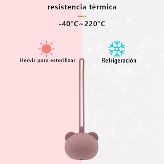 Foto 3 | Porta Chupones Bebé Belug Silicona Estuche Para Guardar Chupete Rosa