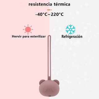 Foto 3 | Porta Chupones Bebé Lab.g Silicona Estuche Para Guardar Chupete Rosa