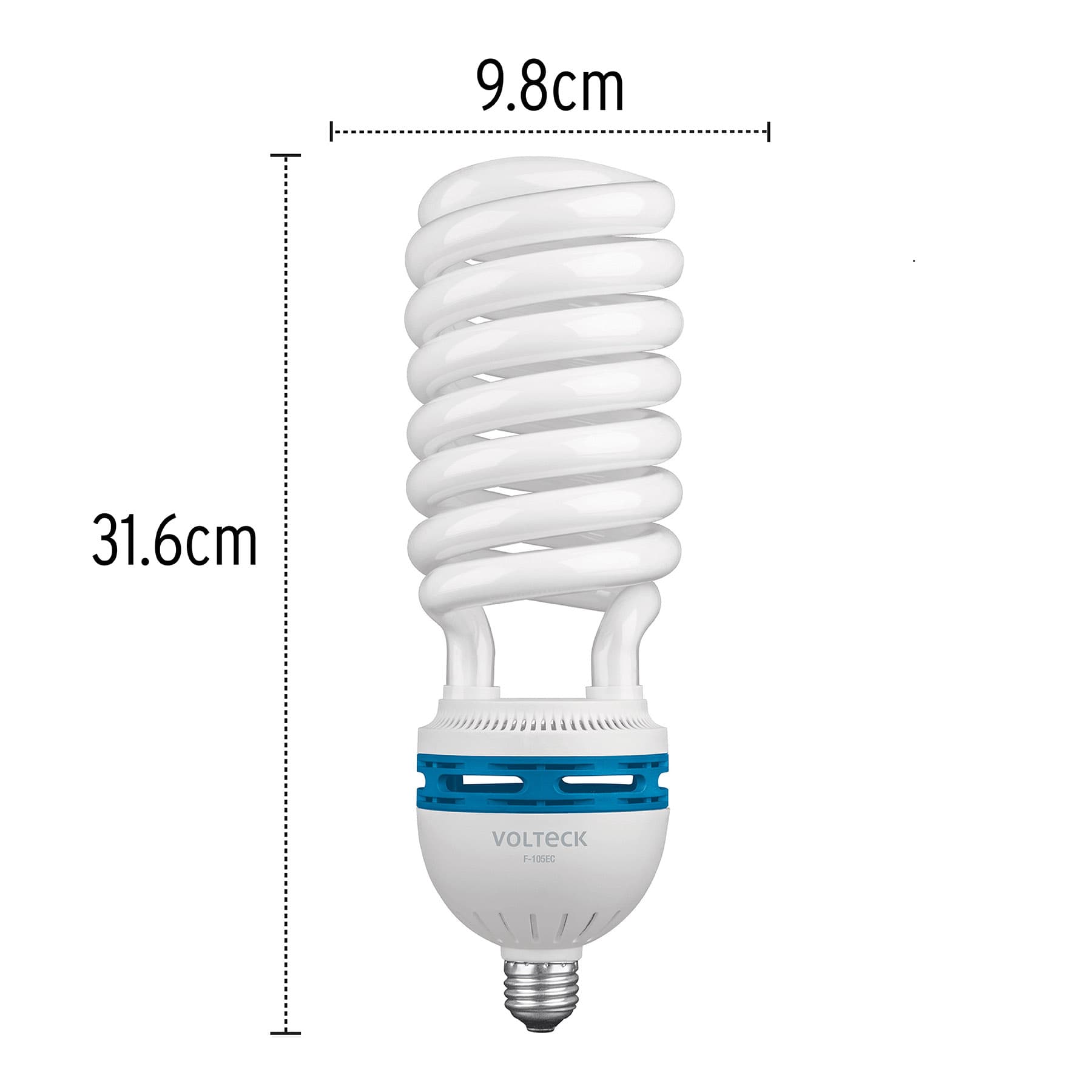 Foto 3 pulgar | Foco 105 W Espiral Alta Potencia T5 Volteck4 7101