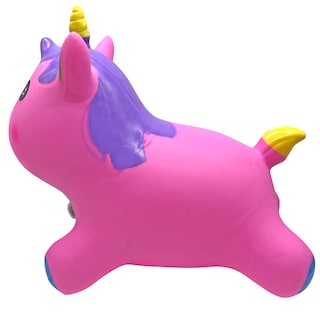 Foto 6 | Brincolín Montable Ecobaby Rosa Inflable Musical Diseño de Unicornio para Niños