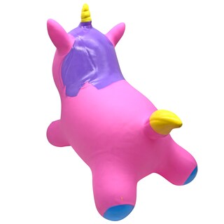 Foto 7 | Brincolín Montable Ecobaby Rosa Inflable Musical Diseño de Unicornio para Niños