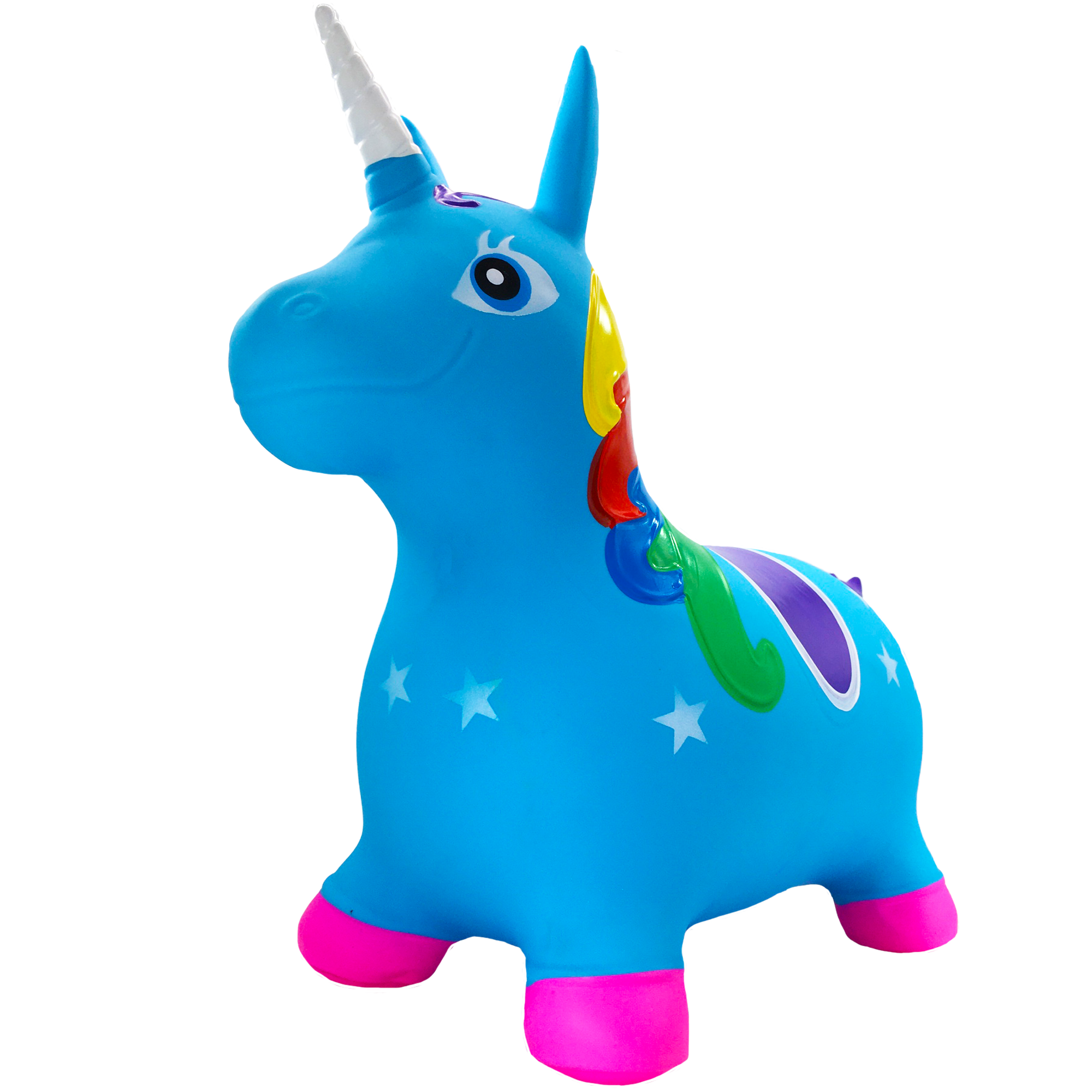 Foto 2 | Montable Inflable Brincolín Niños Ecobaby Original Unicornio Azul