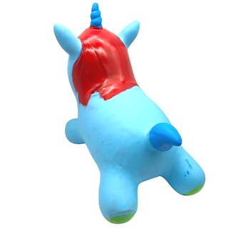 Foto 7 | Brincolín Montable Ecobaby Azul Inflable Musical Diseño de Unicornio para Niños