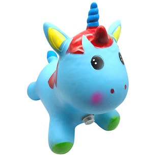 Foto 8 | Brincolín Montable Ecobaby Azul Inflable Musical Diseño de Unicornio para Niños