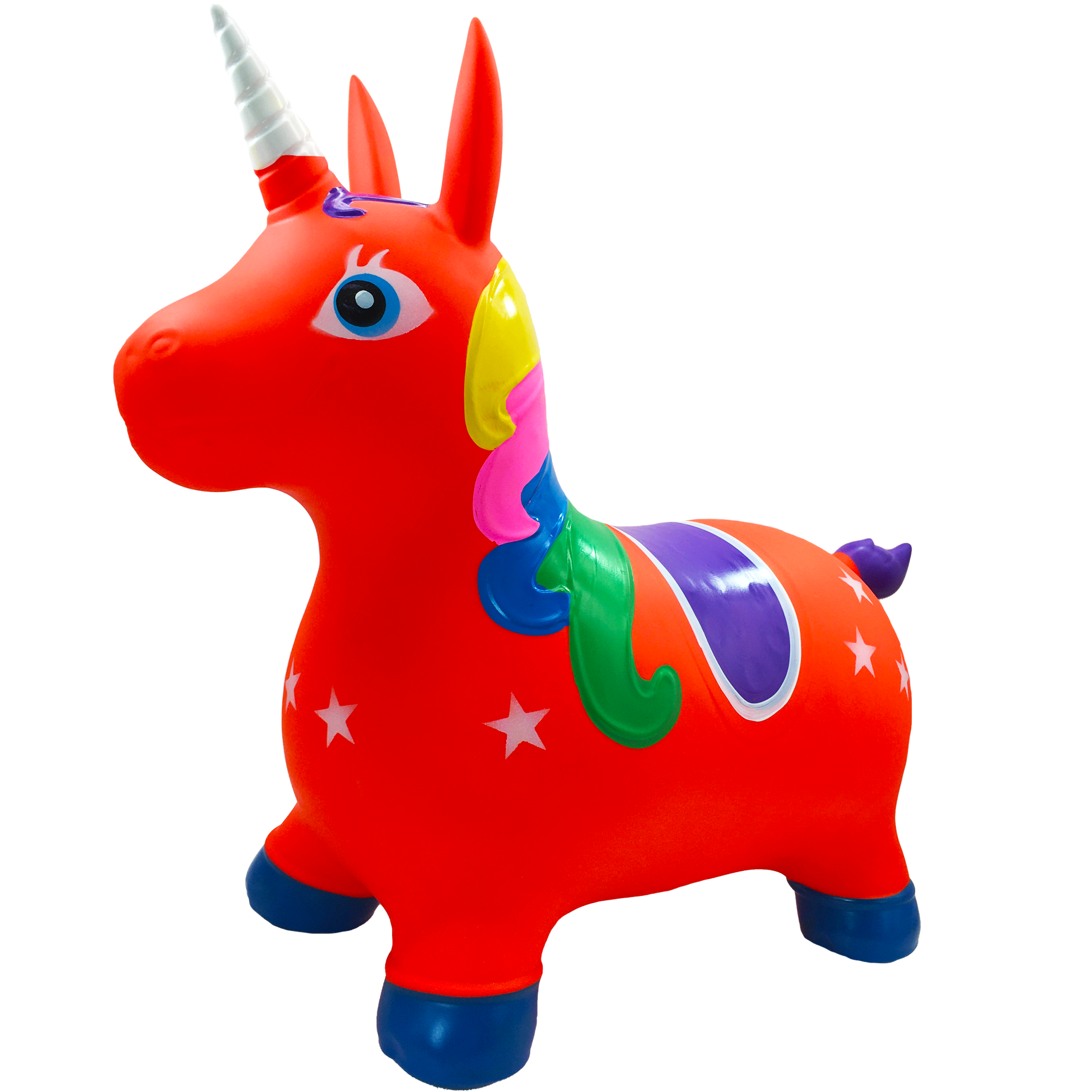 Montable Brincolín Inflable Niños Ecobaby Original Unicornio Rojo