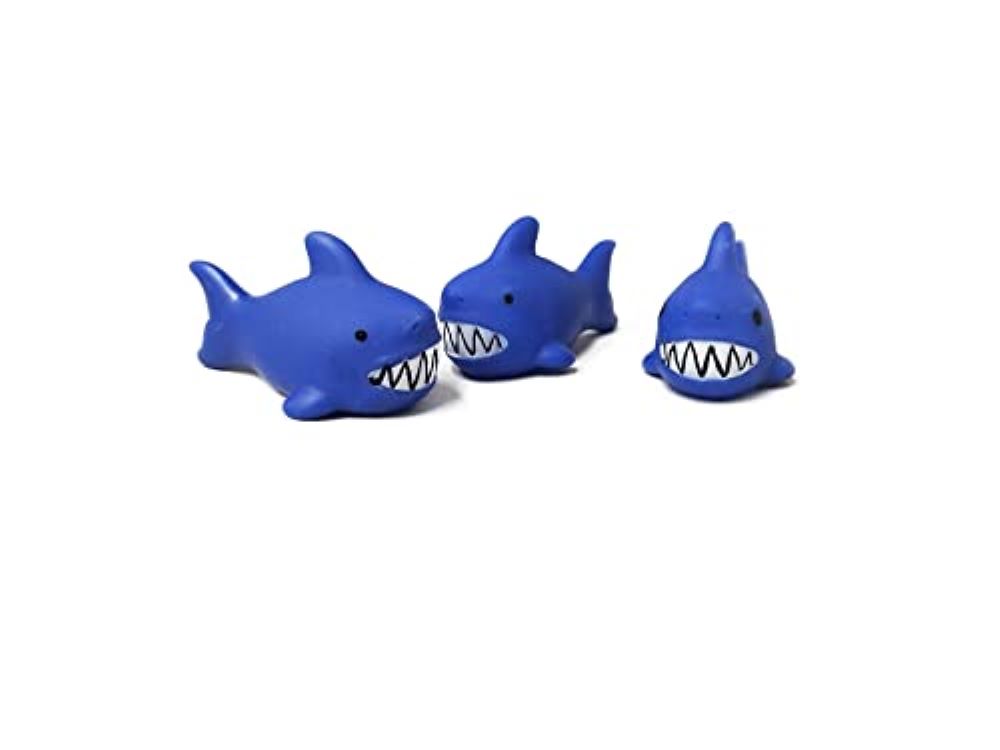 Foto 4 pulgar | Juguetes de Baño BF Toys Azules Tiburones 4 Piezas