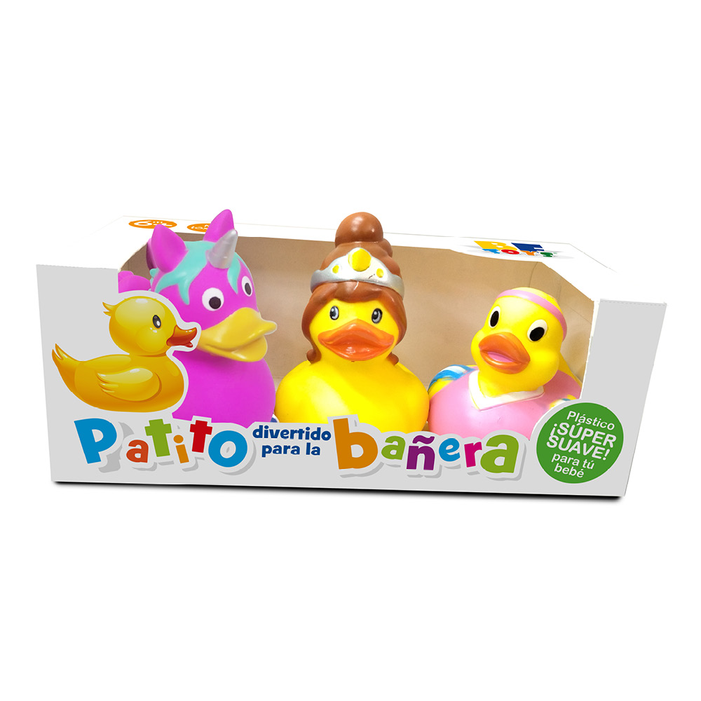 Patitos para la Bañera BF Toys 3 Piezas para Bebés