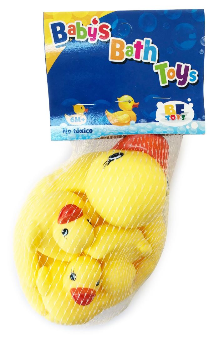 Foto 2 | Patitos de Hule Bf Toys Flotantes para La Bañera color Amarillo